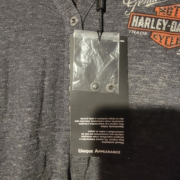 Harley Davidson Women's Genuine Oil Can Henley Women’s Size Petite-Small - Picture 8 of 8